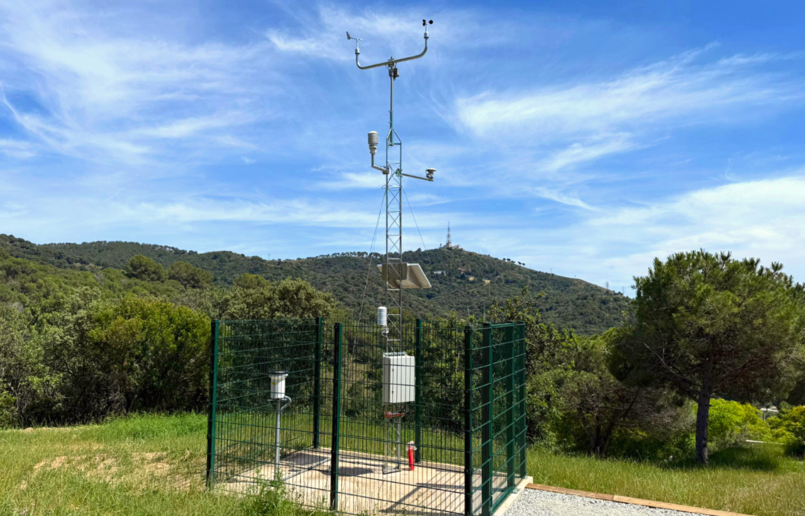 Can Marlés optimiza la gestión de su centro de alto rendimiento con una estación meteorológica y de calidad del aire 3R AWS100-AQ instalada por Darrera