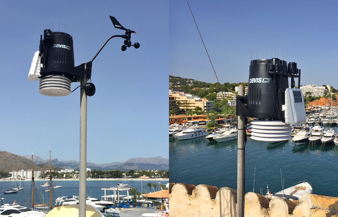 Darrera instala en Mallorca las nuevas estaciones meteorológicas de Alcudiamar y Puerto Portals