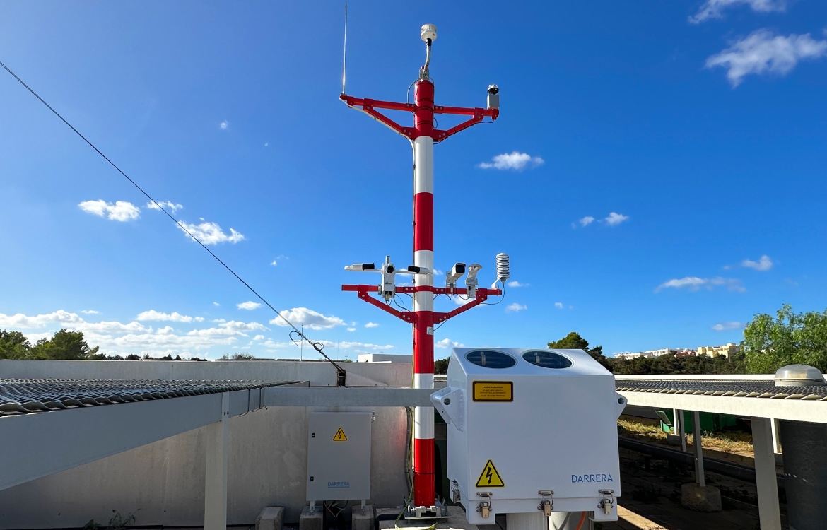 Darrera successfully completes the installation of a high-performance weather station at the heliport of Formentera Hospital Darrera successfully completes the installation of a high-performance weather station at the heliport of Formentera Hospital